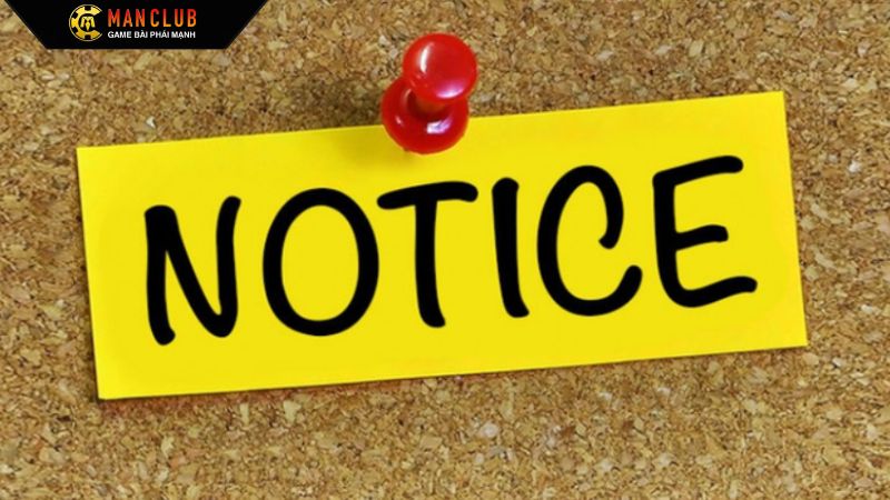 Lưu ý khi thực hiện đăng nhập tài khoản Manclub